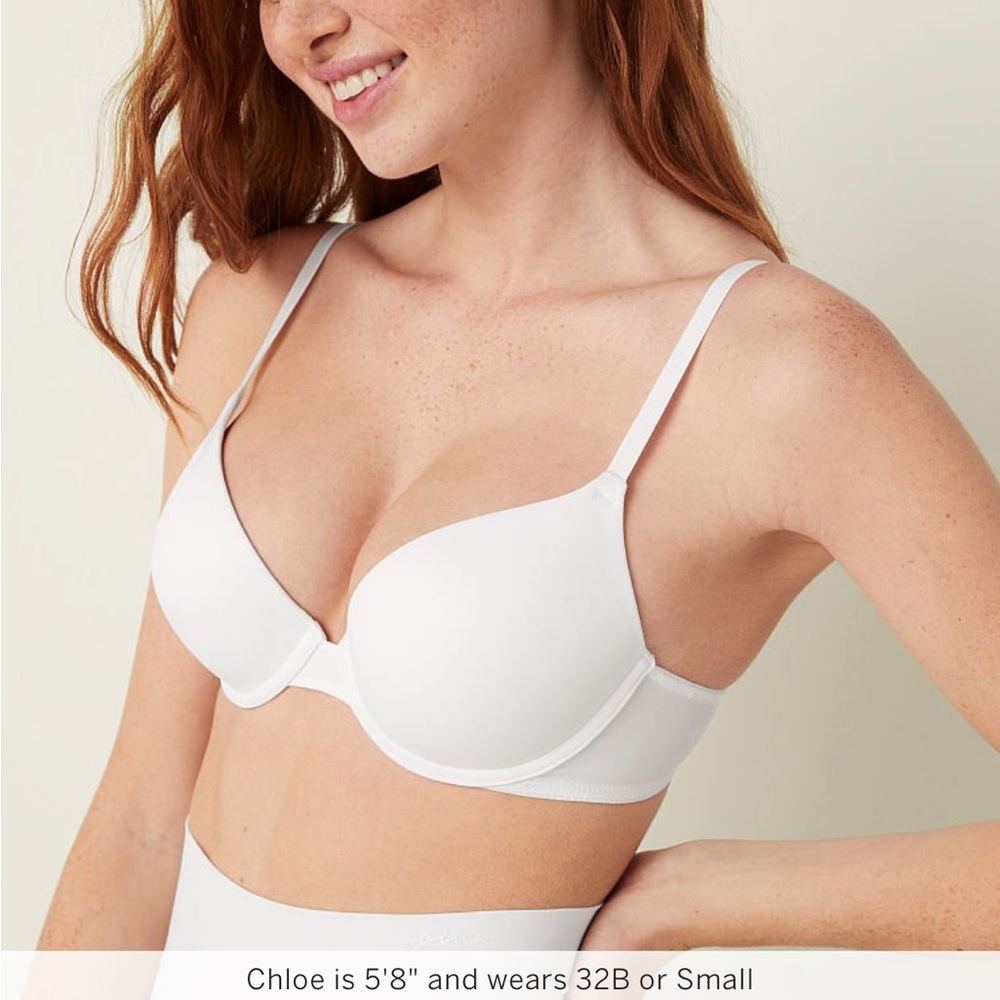 NEW strapless Pink Victorias Secret wear everywhere push up bra